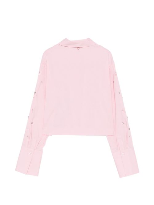 Camicia donna rosa con decorazioni in gioiello LIU-JO | WA6173T039A32802