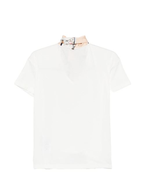 T-shirt donna con foulard annodato al collo LIU-JO | WA6189J6308P9373