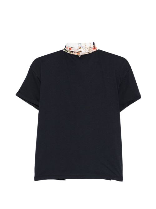 T-shirt donna con foulard annodato al collo LIU-JO | WA6189J6308P9466
