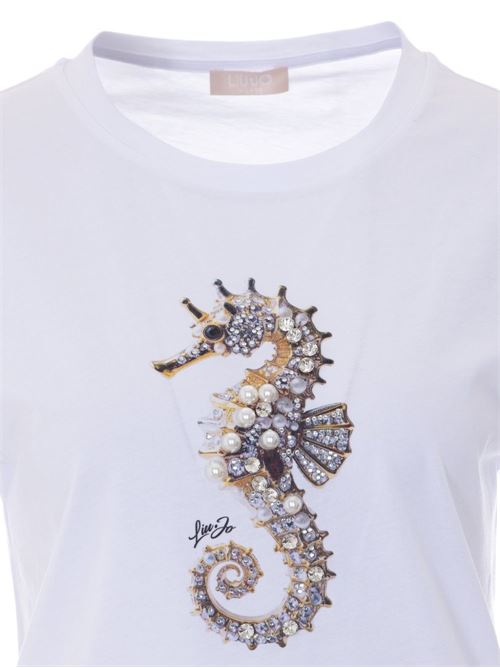 T-shirt donna con stampa LIU-JO | WA6237JS923P9778