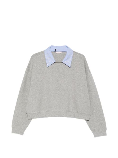 Felpa donna con colletto polo LIU-JO | WA6243J3870P9279