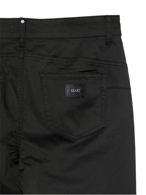 Pantalone donna Liu Jo nero cinque tasche in gabardina LIU-JO | WA6255T373A22222