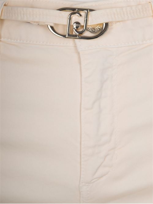 Pantalone donna panna con cintura LIU-JO | WA6274T9257X0760