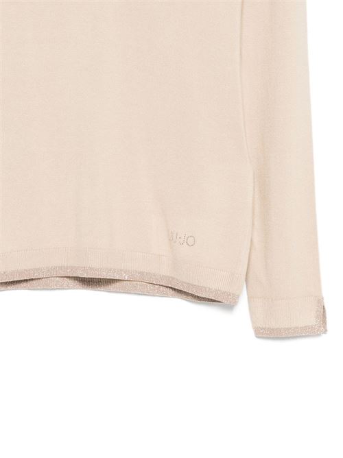 Top donna Liu Jo panna con scollo v lurex LIU-JO | WA6282MS49141208