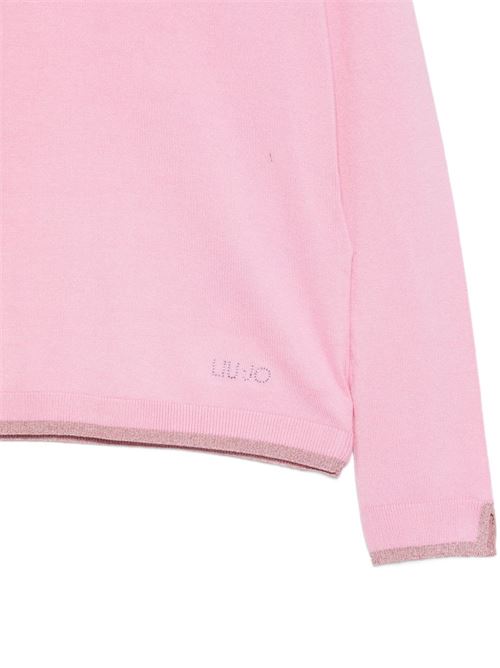 Maglia donna rosa con scollo V LIU-JO | WA6282MS49152215