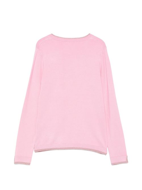Maglia donna rosa con scollo V LIU-JO | WA6282MS49152215