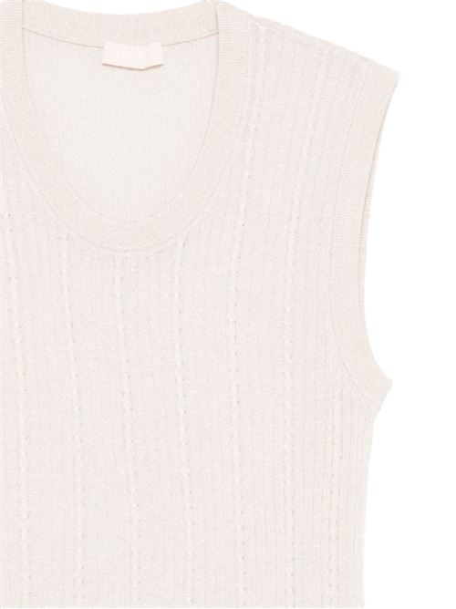 Canotta donna Liu Jo lurex platino LIU-JO | WA6284MS46JA4023