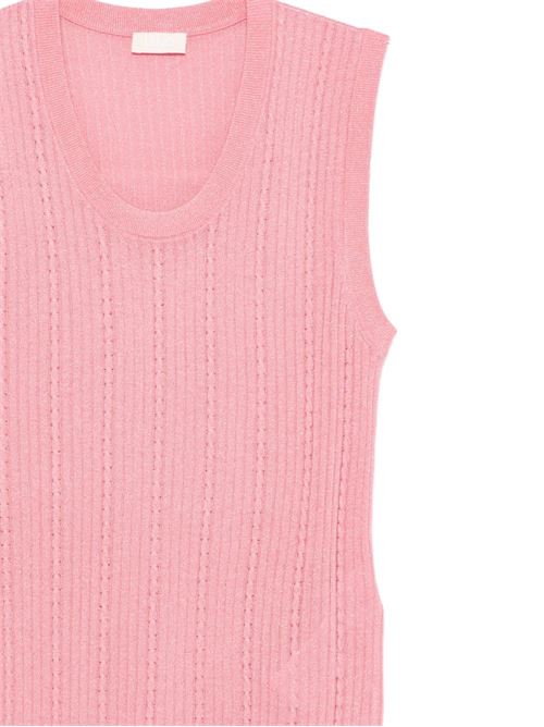 Canotta donna Liu Jo lurex fucsia LIU-JO | WA6284MS46JA4382