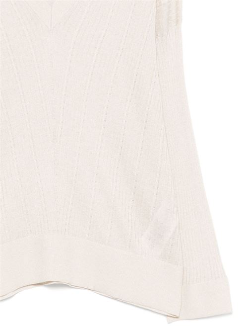 Top donna Liu Jo lurex platino con sciarpa LIU-JO | WA6286MS46JA4023