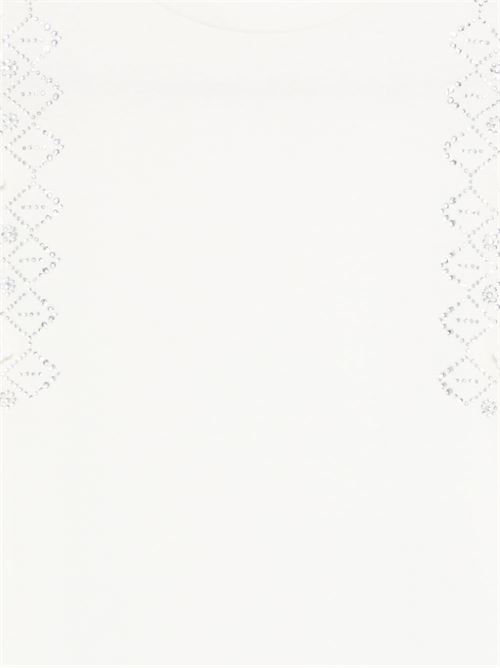 Top donna Liu Jo panna pizzo e strass LIU-JO | WA6311J388510701