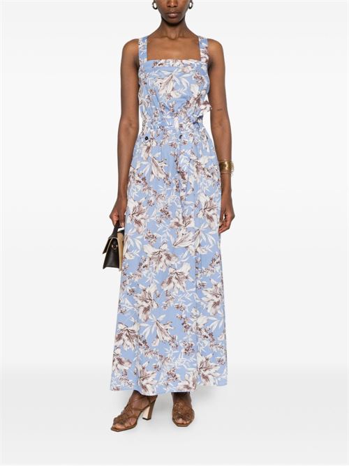 Abito lungo donna Liu Jo popeline celeste e sabbia LIU-JO | WA6312T4853T9502