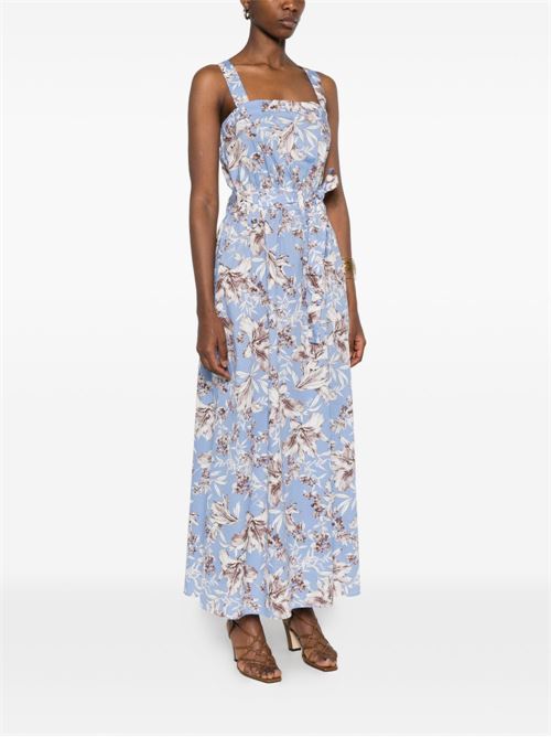 Abito lungo donna Liu Jo popeline celeste e sabbia LIU-JO | WA6312T4853T9502