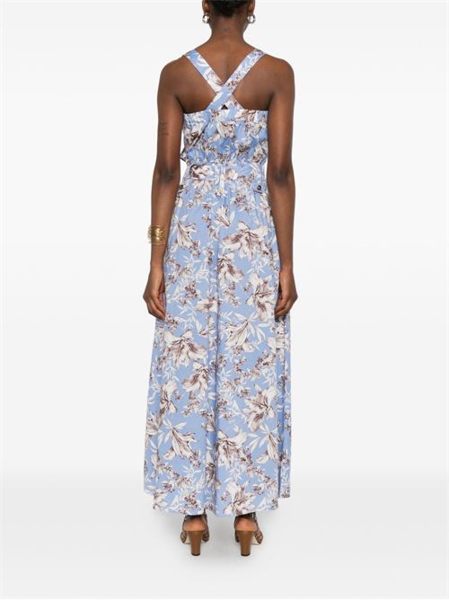 Abito lungo donna Liu Jo popeline celeste e sabbia LIU-JO | WA6312T4853T9502