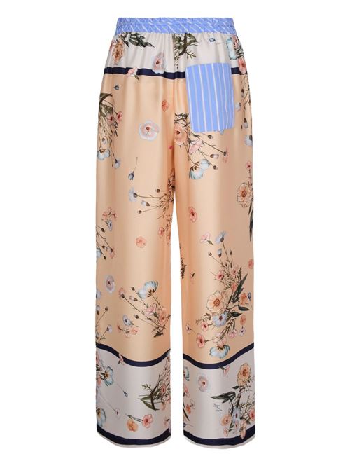 Pantalone donna a palazzo con stampa floreale LIU-JO | WA6358T2555P9546