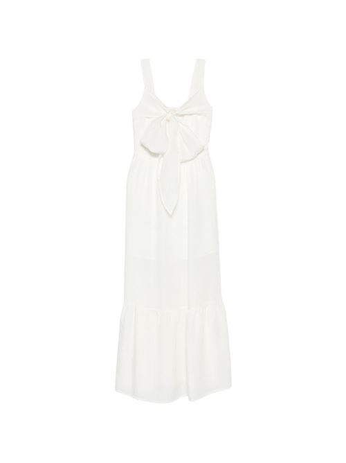 Abito lungo donna Liu Jo lino bianco con cintura LIU-JO | WA6428T481810701