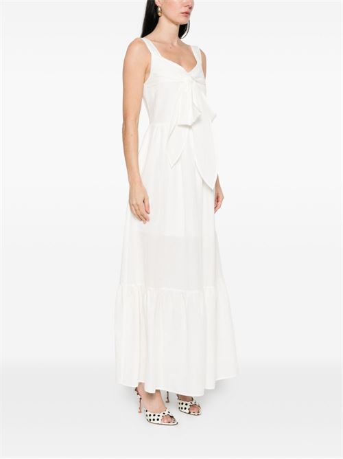 Abito lungo donna Liu Jo lino bianco con cintura LIU-JO | WA6428T481810701