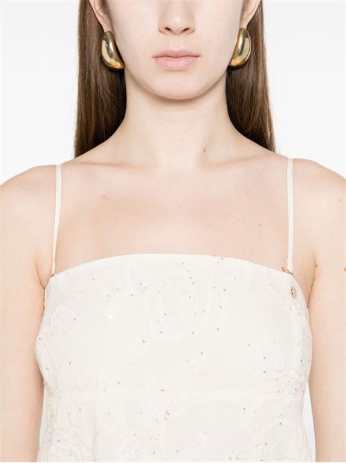 Abito lungo donna Liu Jo panna con paillettes LIU-JO | WA6456T472AP9417