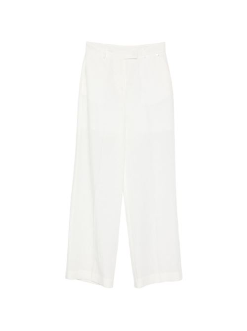 Pantalone donna Liu Jo palazzo in lino bianco LIU-JO | WA6480T481810701