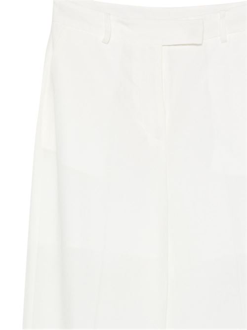 Pantalone donna Liu Jo palazzo in lino bianco LIU-JO | WA6480T481810701