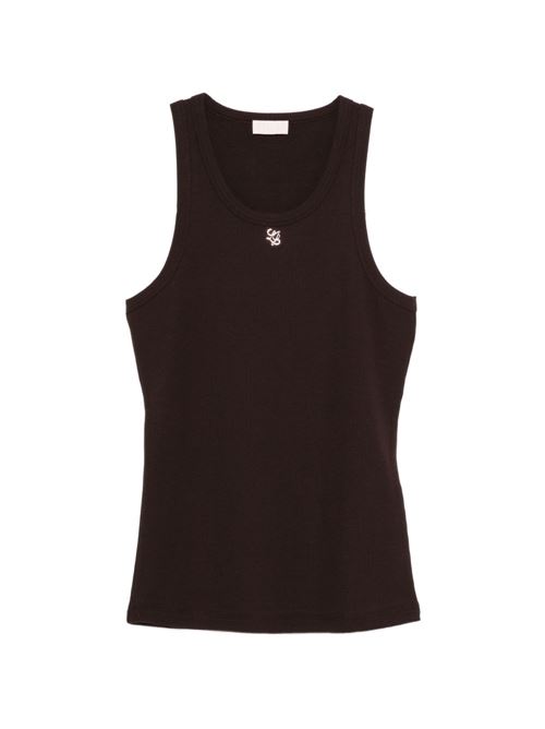 Top donna Liu Jo costina marrone basic LIU-JO | WA6488J482291109