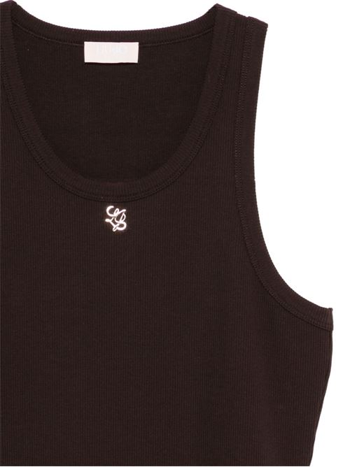 Top donna Liu Jo costina marrone basic LIU-JO | WA6488J482291109