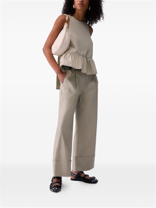Pantalone donna con risvolto in fondo LIU-JO | WA6498T485361107