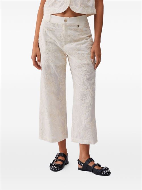 Top donna Liu Jo panna con paillettes LIU-JO | WA6506T472AP9417