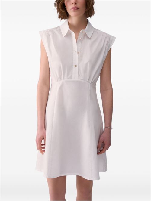 Abito donna Liu Jo corto smanicato in popeline bianco LIU-JO | WA6514T485310701