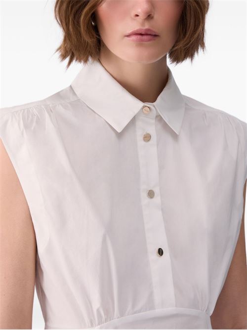 Abito donna Liu Jo corto smanicato in popeline bianco LIU-JO | WA6514T485310701