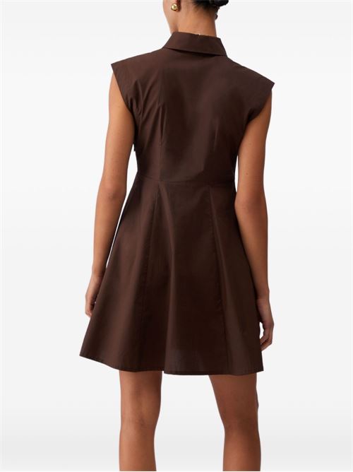 Top donna Liu Jo marrone popeline smanicato LIU-JO | WA6514T485391109