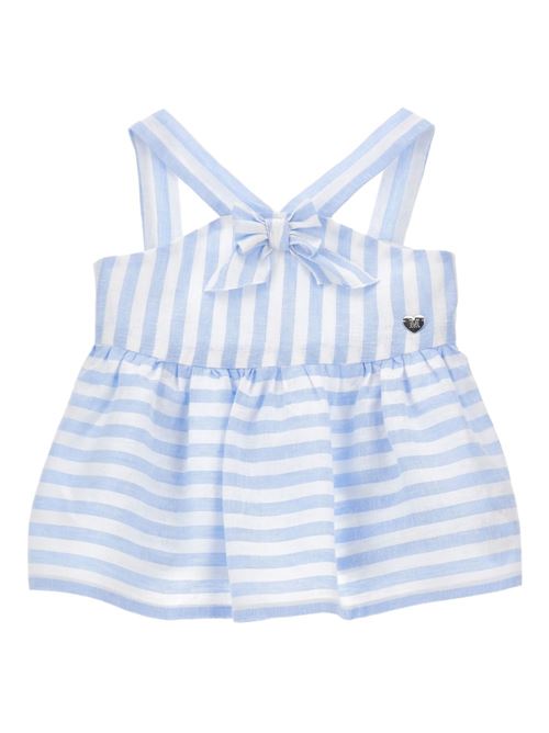 Canotta bambina Monnalisa bianca a righe MONNALISA | 11G30373209958