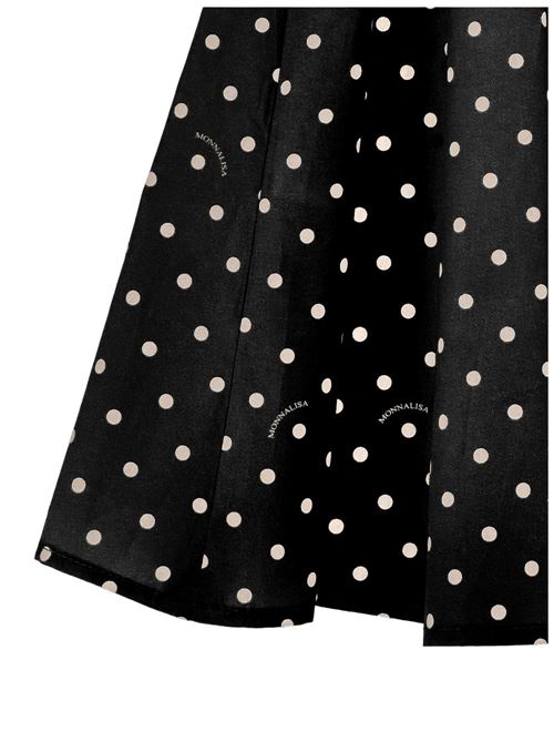 Completo bambina Monnalisa gonna e top nero e bianco a pois MONNALISA | 11G50476005099