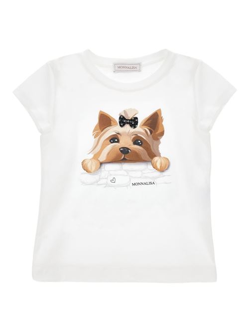 T-shirt bambina Monnalisa bianca MONNALISA | 11G62372010099