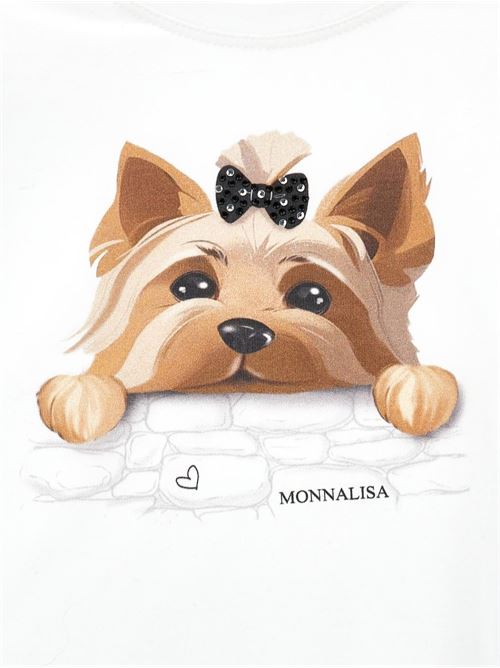 T-shirt bambina Monnalisa bianca MONNALISA | 11G62372010099