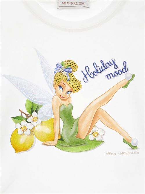 T-shirt bambina Monnalisa x Disney bianca con stampa Trilli MONNALISA | 11G62572010099