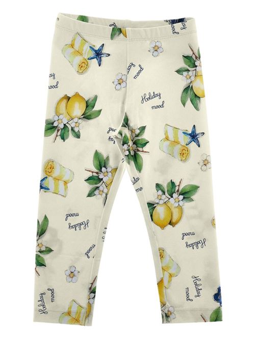 Leggings bambina Monnalisa con stampa limoni MONNALISA | 19G421NP77520014