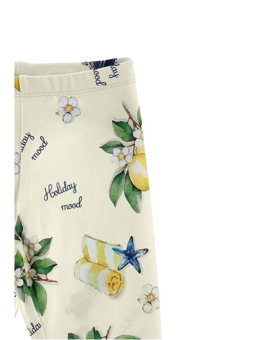 Leggings bambina Monnalisa con stampa limoni MONNALISA | 19G421NP77520014