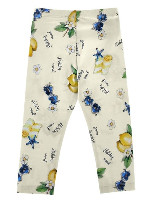 Leggings bambina Monnalisa con stampa limoni MONNALISA | 19G421NP77520014