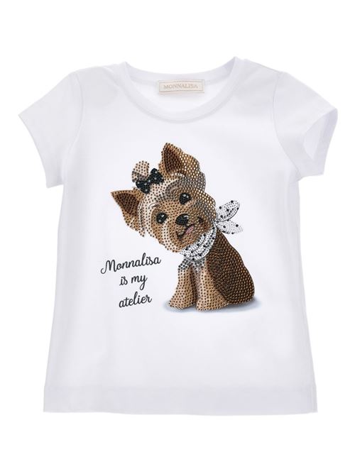 T-shirt bambina Monnalisa bianca MONNALISA | 19G61370320099