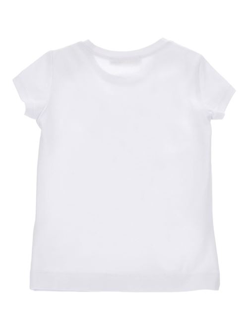T-shirt bambina Monnalisa bianca con stampa MONNALISA | 19G62270320099