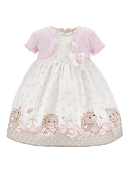 Abito bambina Monnalisa con balza MONNALISA | 31G9127667019B