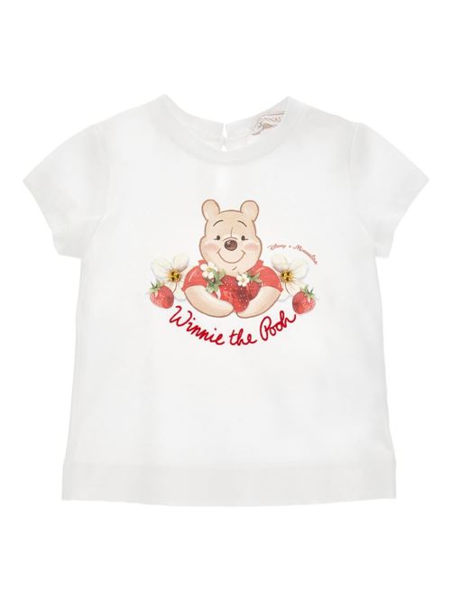 T-shirt bambina Monnalisa bianca con stampa bear MONNALISA | 39G61170020099