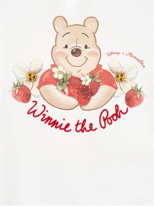 T-shirt bambina Monnalisa bianca con stampa bear MONNALISA | 39G61170020099