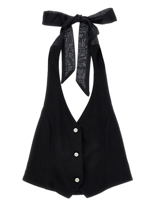 Gilet bambina Monnalisa nero in punto Milano MONNALISA | 41G30272310050