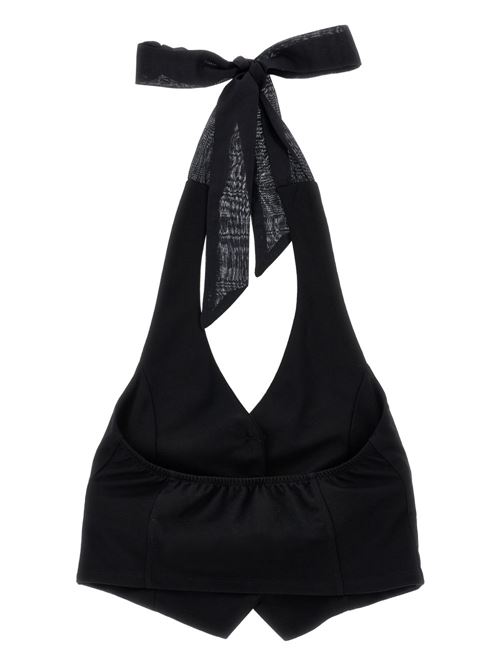 Gilet bambina Monnalisa nero in punto Milano MONNALISA | 41G30272310050