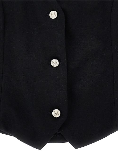 Gilet bambina Monnalisa nero in punto Milano MONNALISA | 41G30272310050