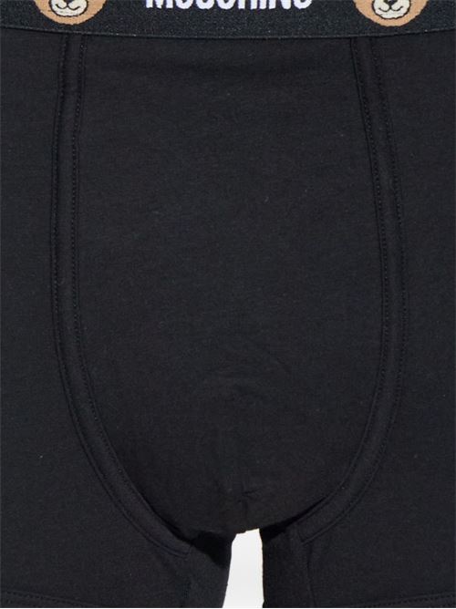 Boxer intimo uomo Moschino bipack nero con elastico logo MOSCHINO | A130244020555