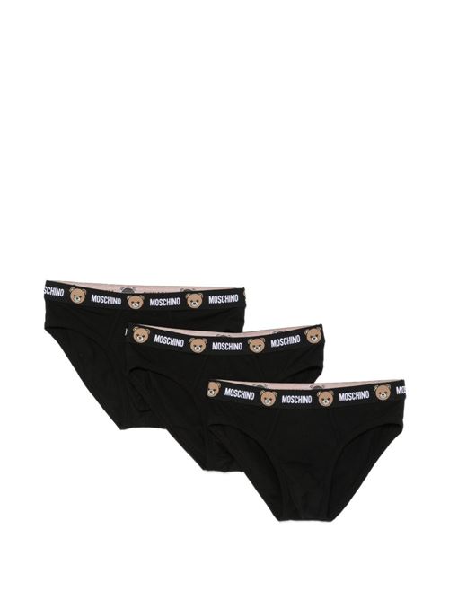 Slip intimo uomo Moschino tri pack nero MOSCHINO | A1341440555