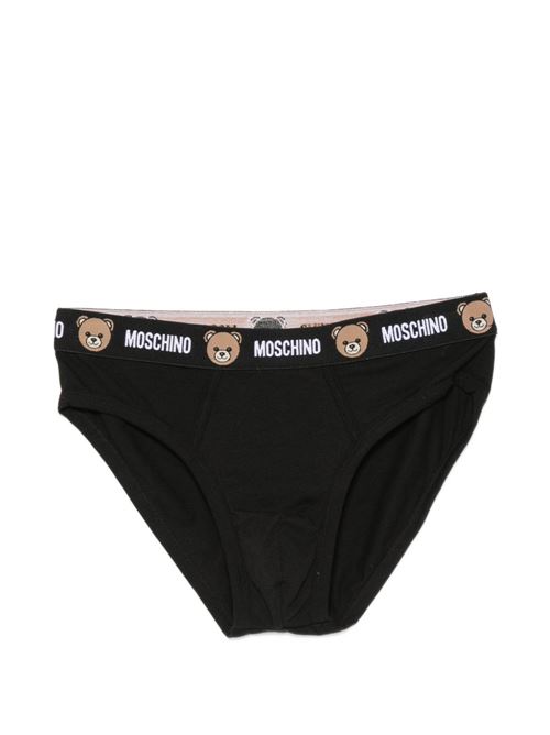 Slip intimo uomo Moschino tri pack fantasia nero MOSCHINO | A1341445555