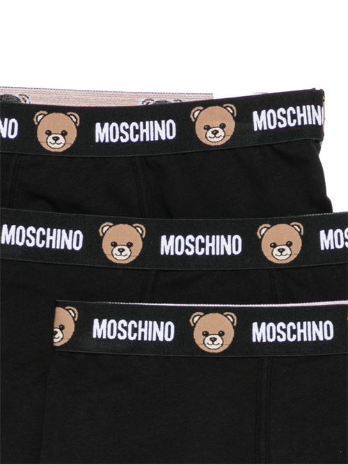 Boxer intimo uomo Moschino tripack nero MOSCHINO | A134244020555